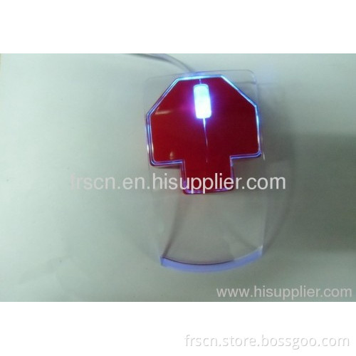 Newest Design Wired Optical Usb Led Light Crystal Mouse 